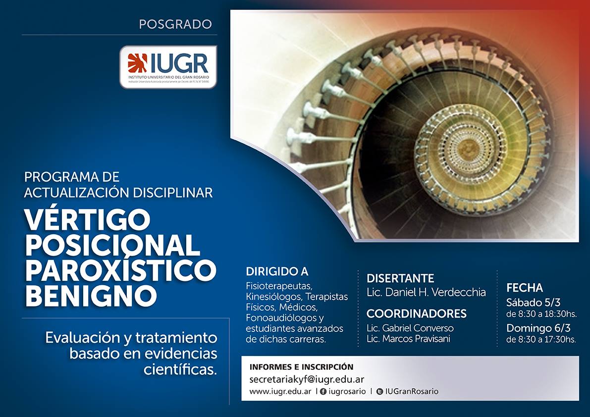 Curso sobre Vértigo Posicional Paroxístico Benigno (VPPB)